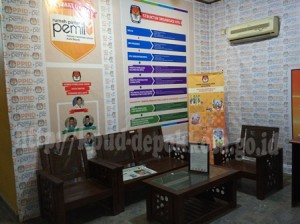 Ruang Prasarana Pendukung Rumah Pintar Pemilu dan PPID KPU Kota Depok