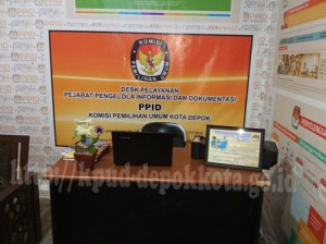 Ruang Prasarana Pendukung Rumah Pintar Pemilu dan PPID KPU Kota Depok