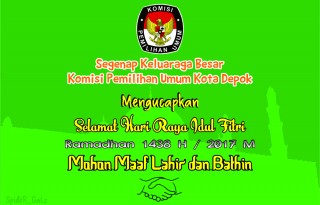 selamat idul fitri 1438 H-kpu depok kecil